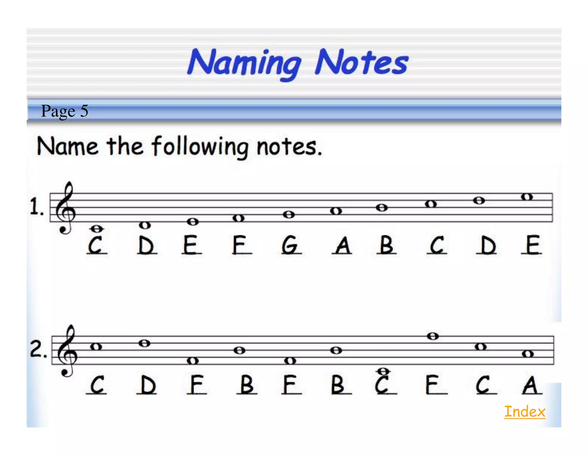 Naming Notes
Index
Page 5
 