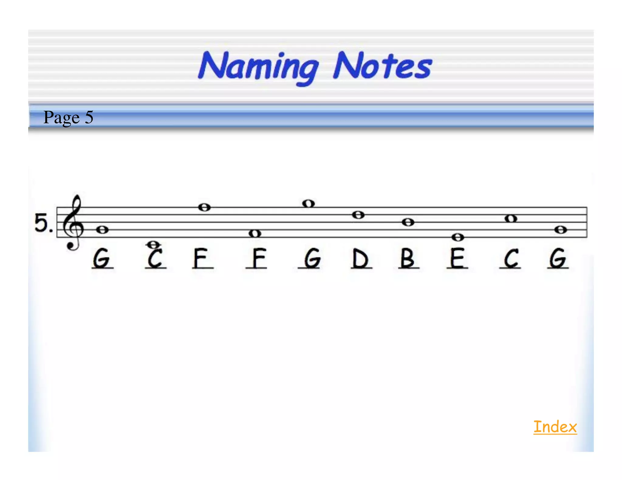 Naming Notes
Index
Page 5
 