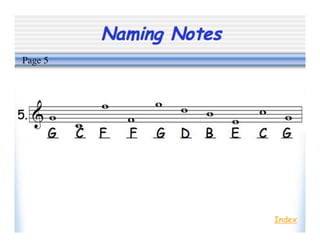 Naming Notes
Index
Page 5
 
