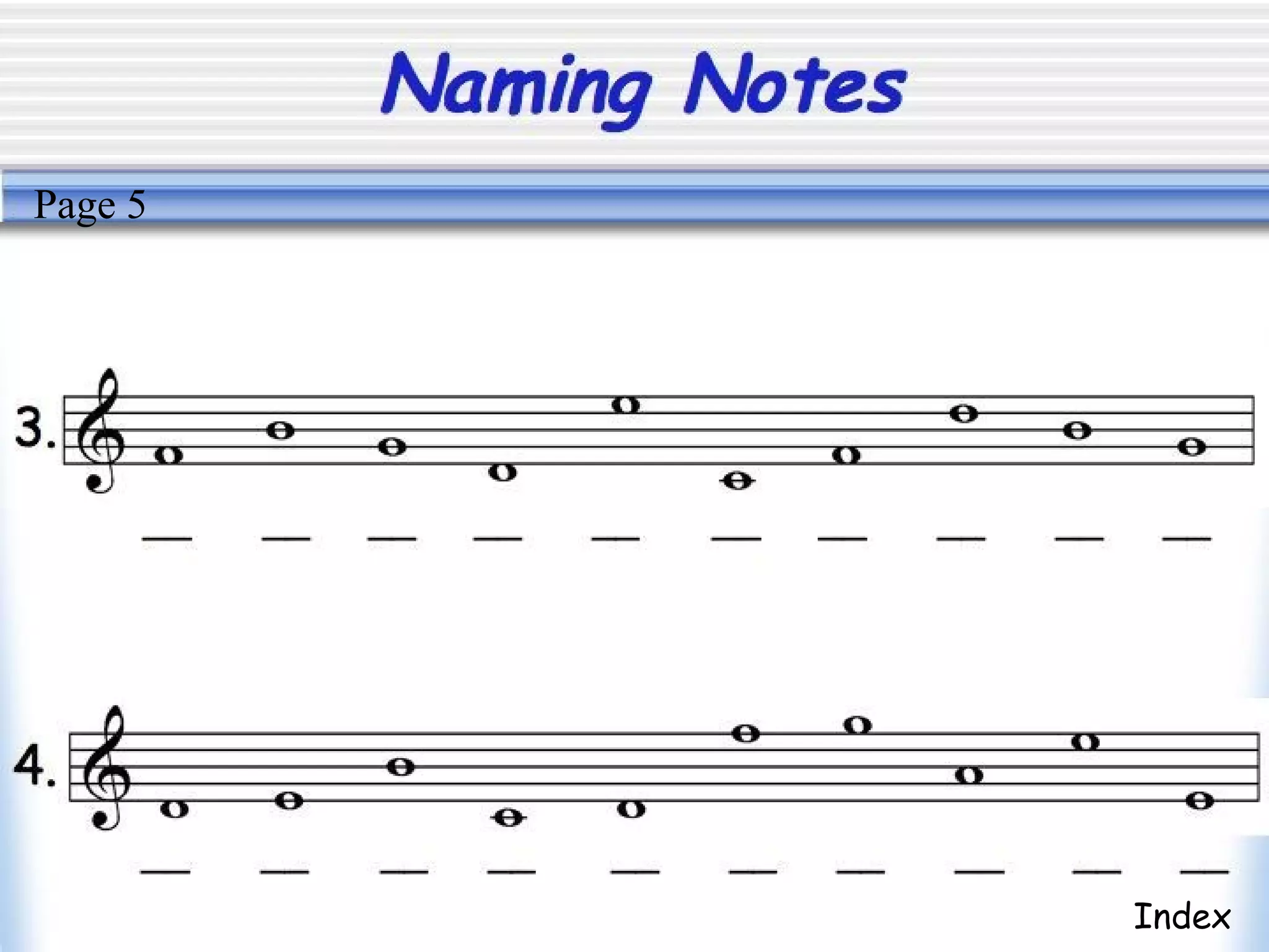 Naming Notes
Index
Page 5
 