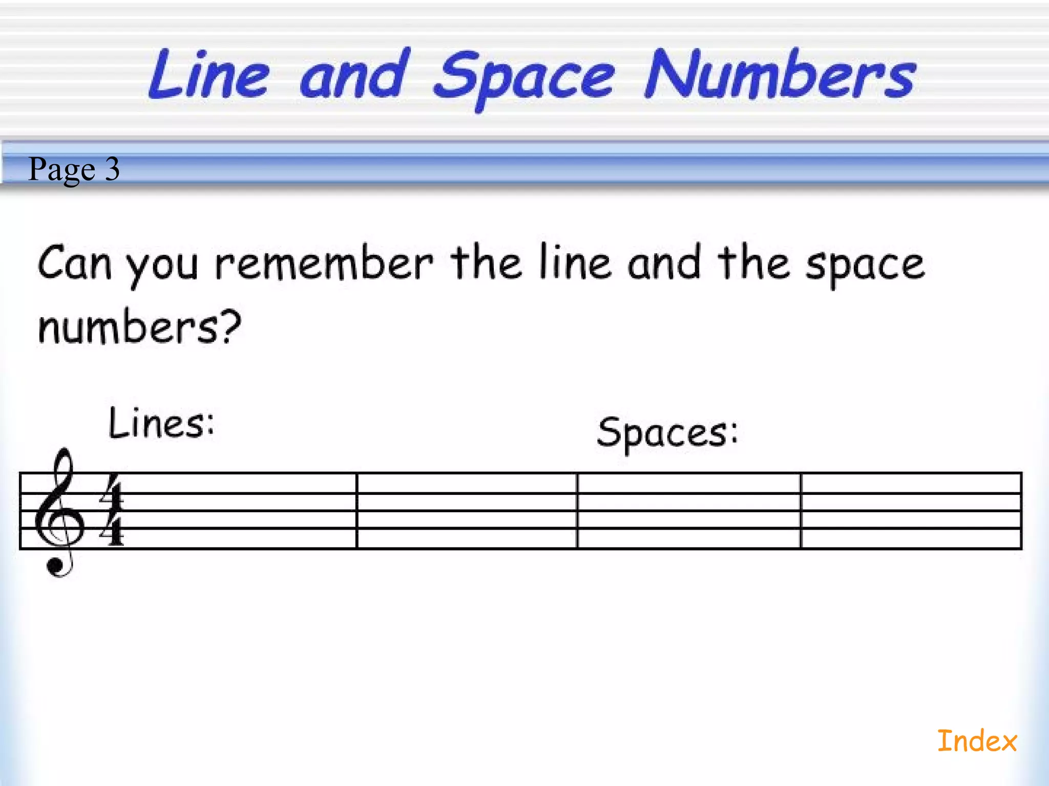 Line and Space Numbers
Index
Page 3
 