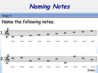 Note names part 1 © | PPT