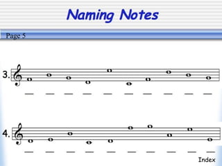 Naming Note Ranges Note names part 1 © | PPT