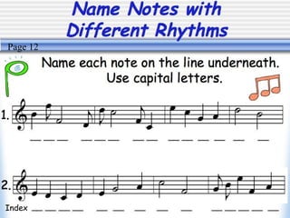 Note names part 2 © | PPT