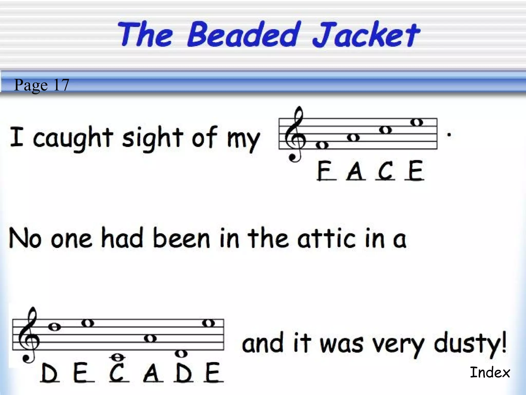 The Beaded Jacket
Index
Page 17
 