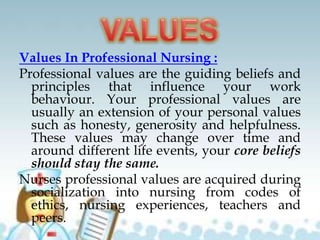Note nursing as a profession 2 | PPTX