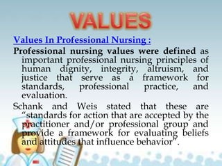 Note nursing as a profession 2 | PPTX