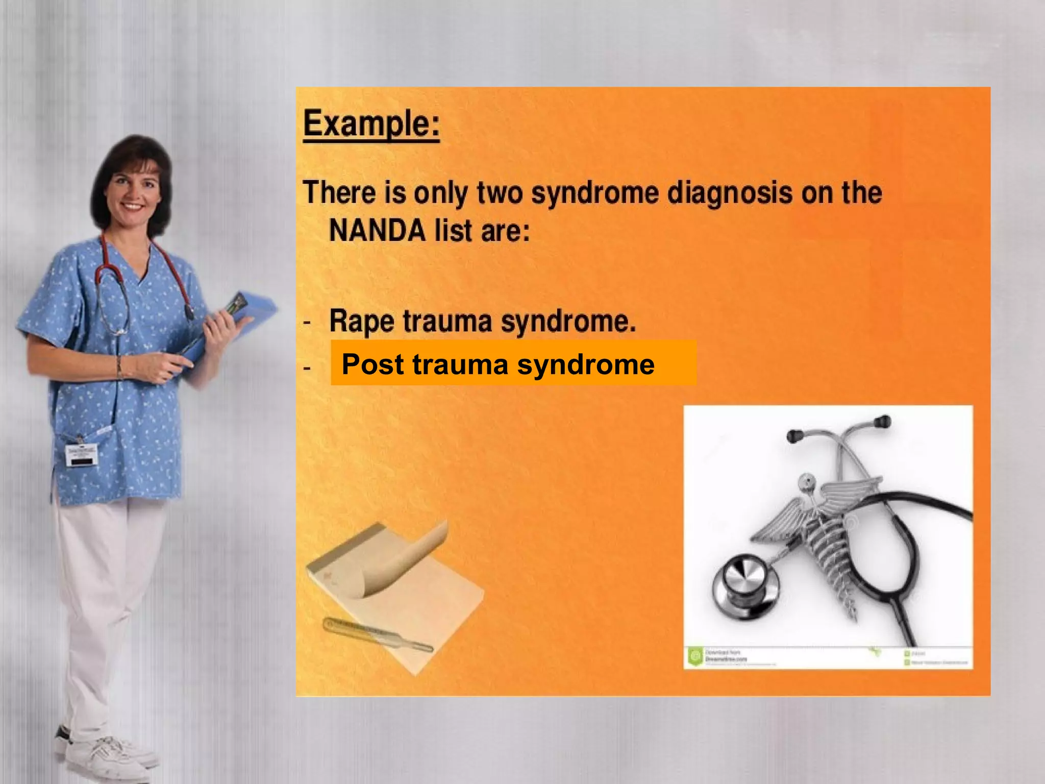 Post trauma syndrome
 