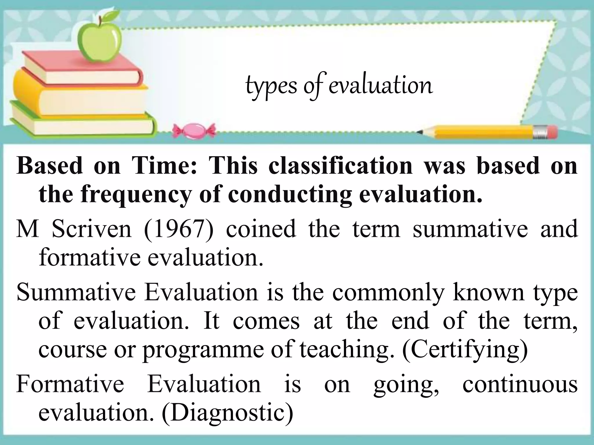 Note on evaluation and assessment Part - 1 | PPTX