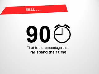 WELL...




That is the percentage that
 PM spend their time
 
