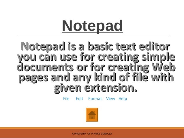 basic notepad