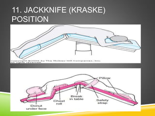 11. JACKKNIFE (KRASKE)
POSITION
 