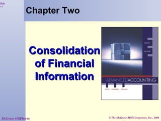 © The McGraw-Hill Companies, Inc., 2004
Slide
2-1
McGraw-Hill/Irwin
Chapter Two
ConsolidationConsolidation
of Financialof Financial
InformationInformation
 