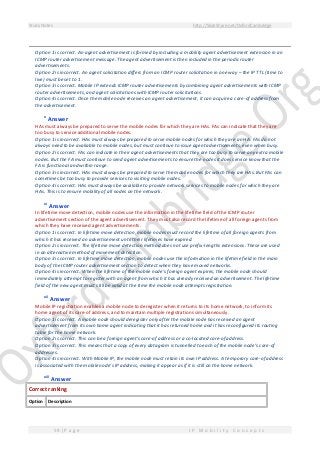 Refix Mobility IP Mobility Concepts - Study Notes | PDF