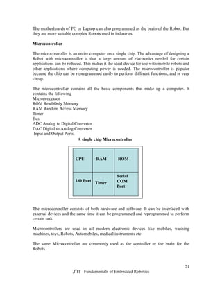 Embedded Robotics : Notes (2008) | PDF