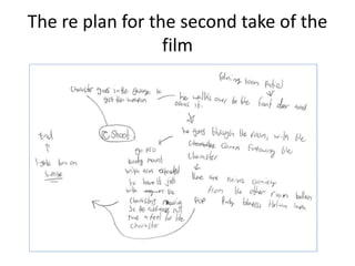 The re plan for the second take of the
film
 
