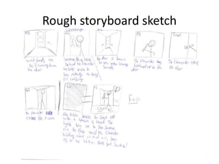 Rough storyboard sketch
 