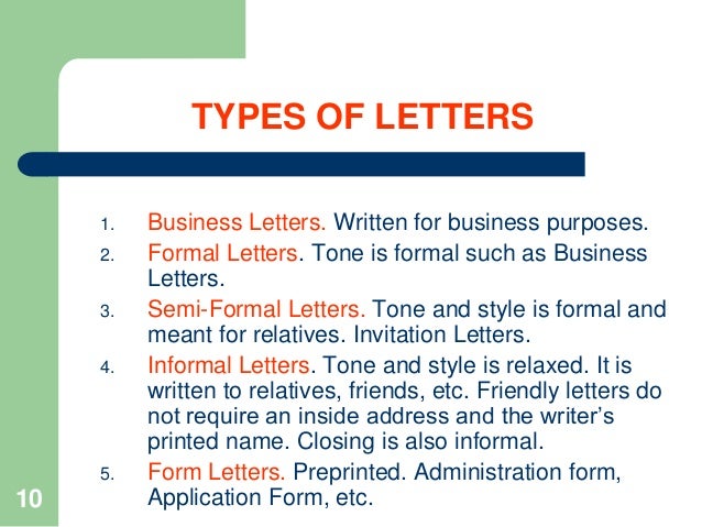 Different Styles Of Letter Writing from image.slidesharecdn.com