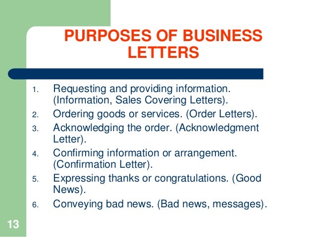 Notes how to write business letters Notes how to write business letters