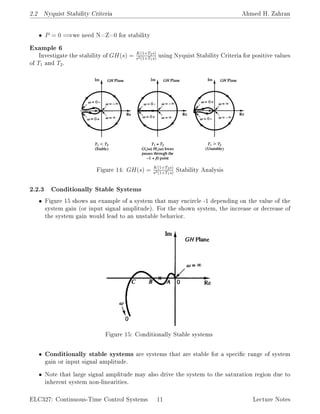 Notes nyquist plot and stability criteria | PDF