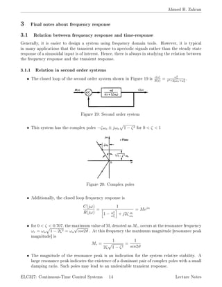 Notes nyquist plot and stability criteria | PDF