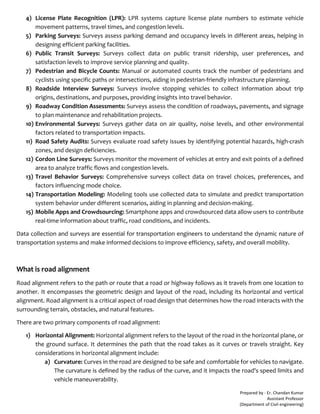 Transportation Engineering - Notes (B-Tech Civil Engineering) | PDF