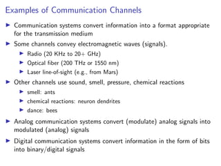 lecture 1: introduction to wired and wireless communications | PDF