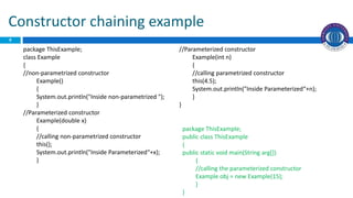 Java Constructor | PPTX | Programming Languages | Computing