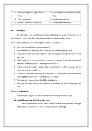 Notes (1).pdf 8051 Timers, Interrupts and Serial Communication | PDF