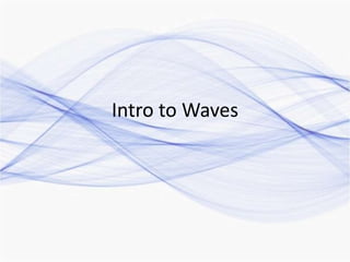 Intro to Waves
 