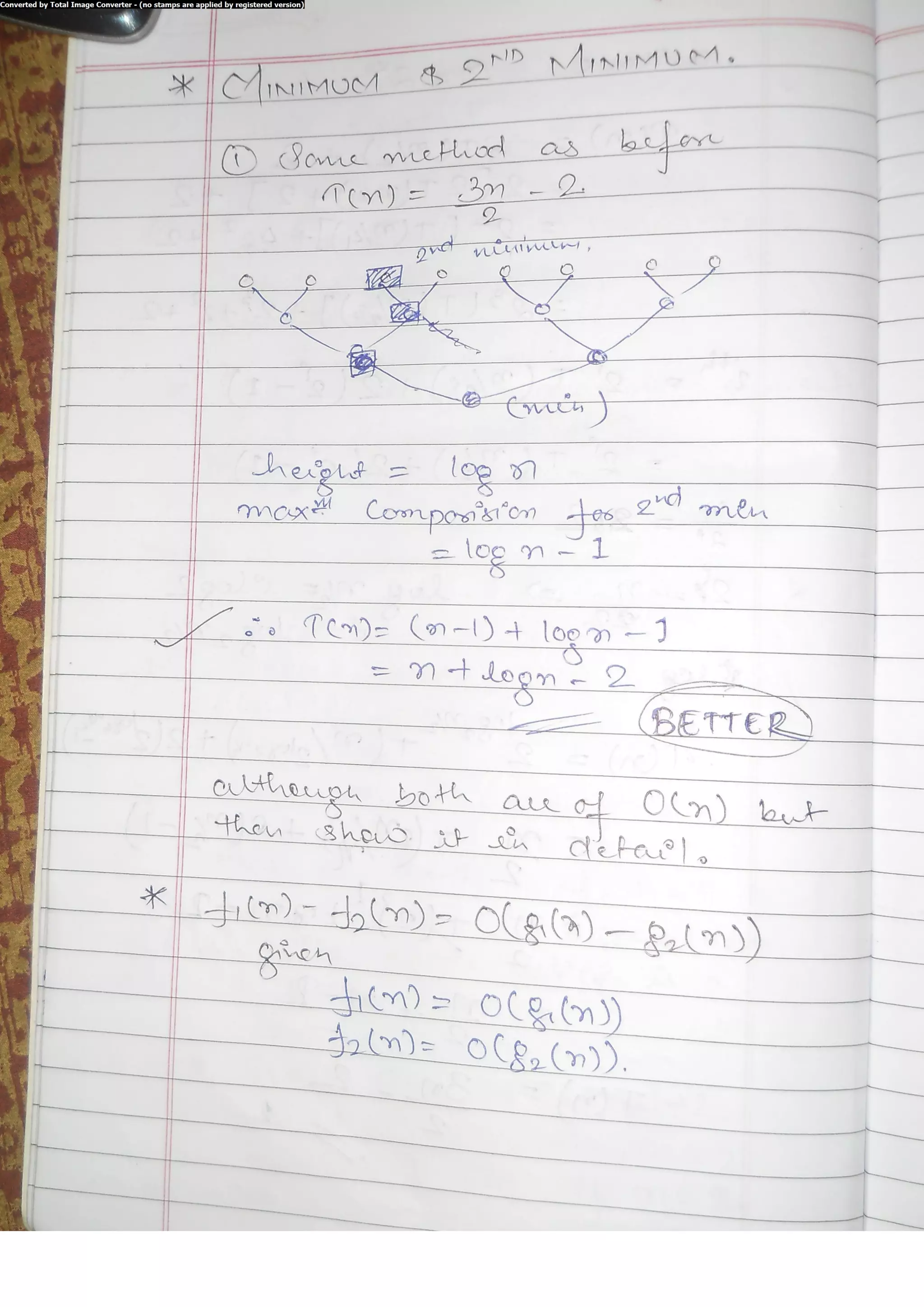 Algorithm Analysis and Design Class Notes