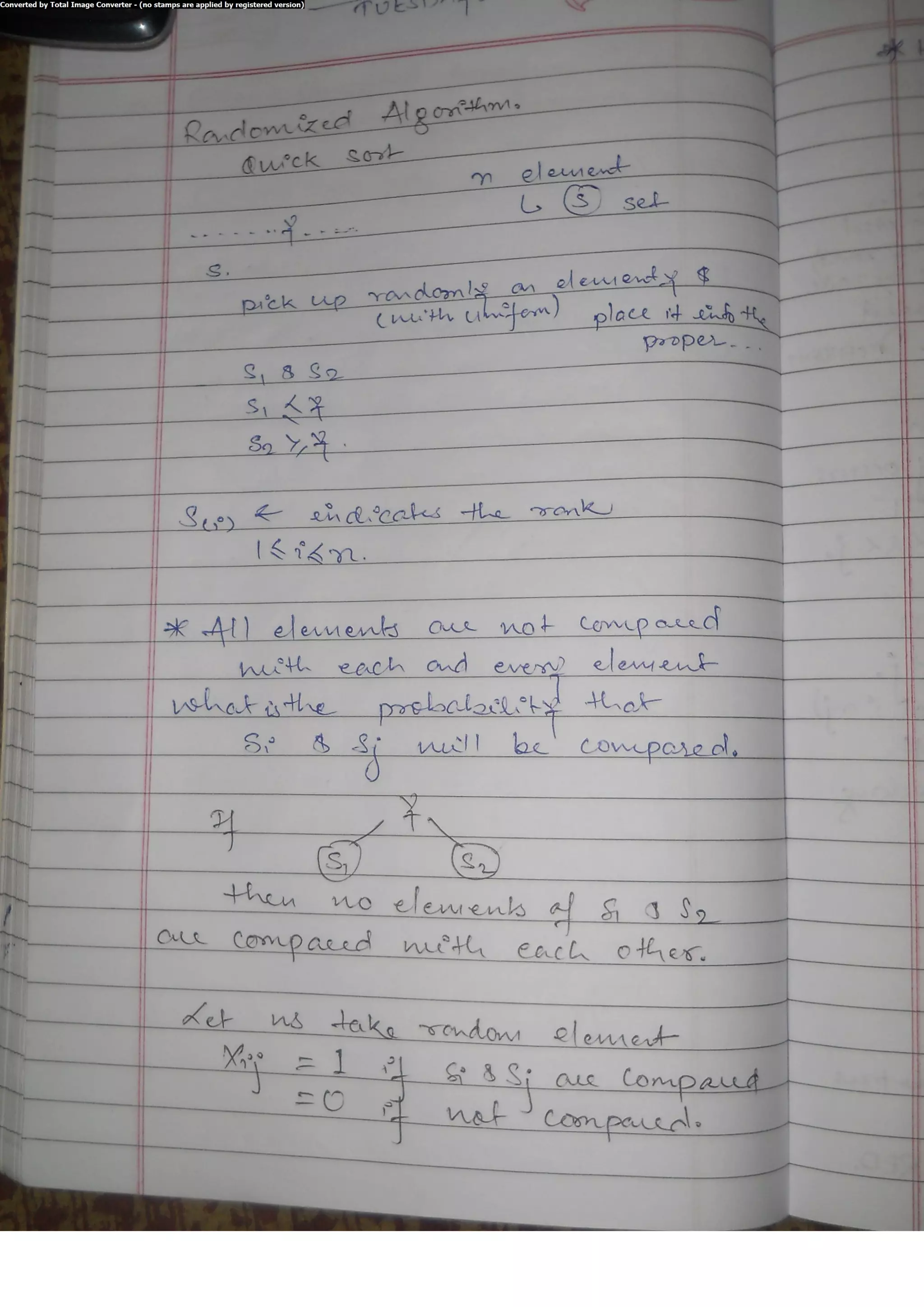 Algorithm Analysis and Design Class Notes