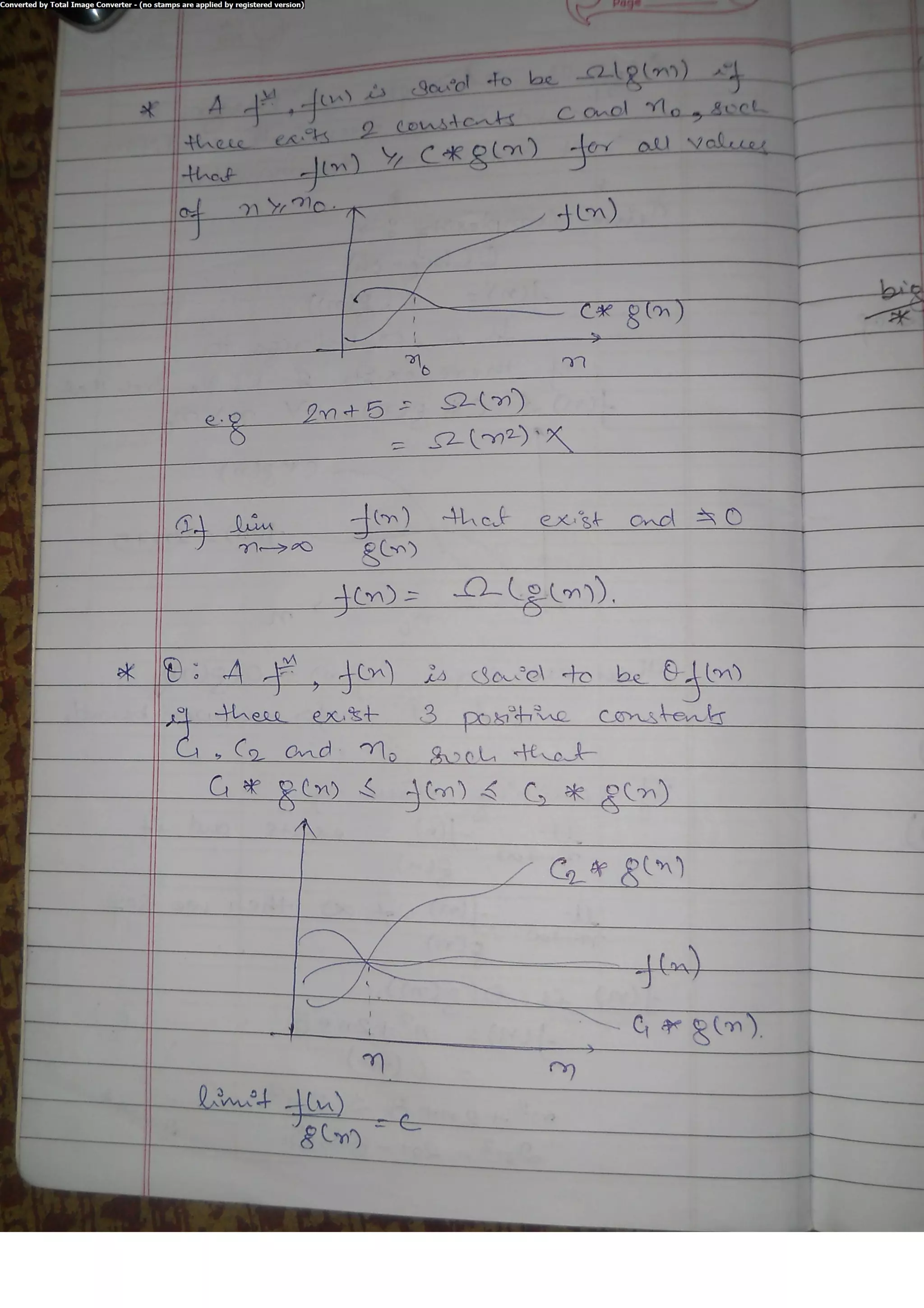 Algorithm Analysis and Design Class Notes
