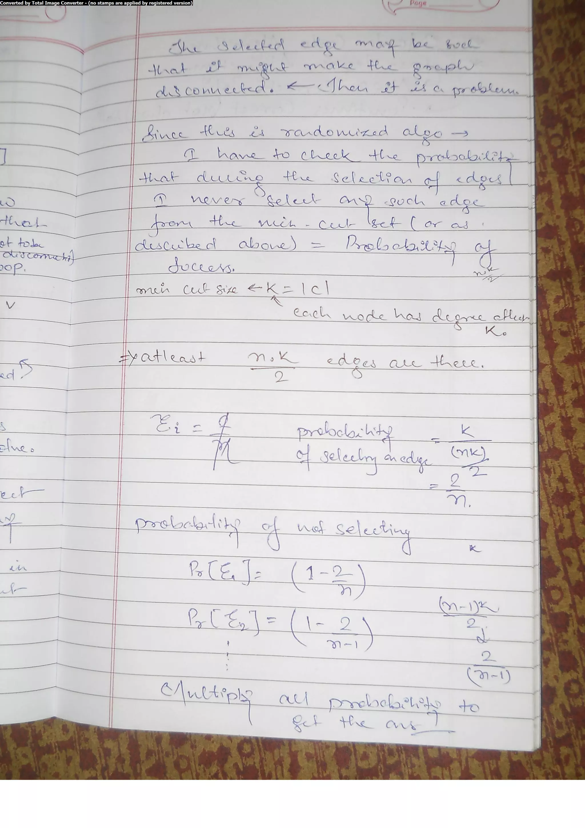 Algorithm Analysis and Design Class Notes