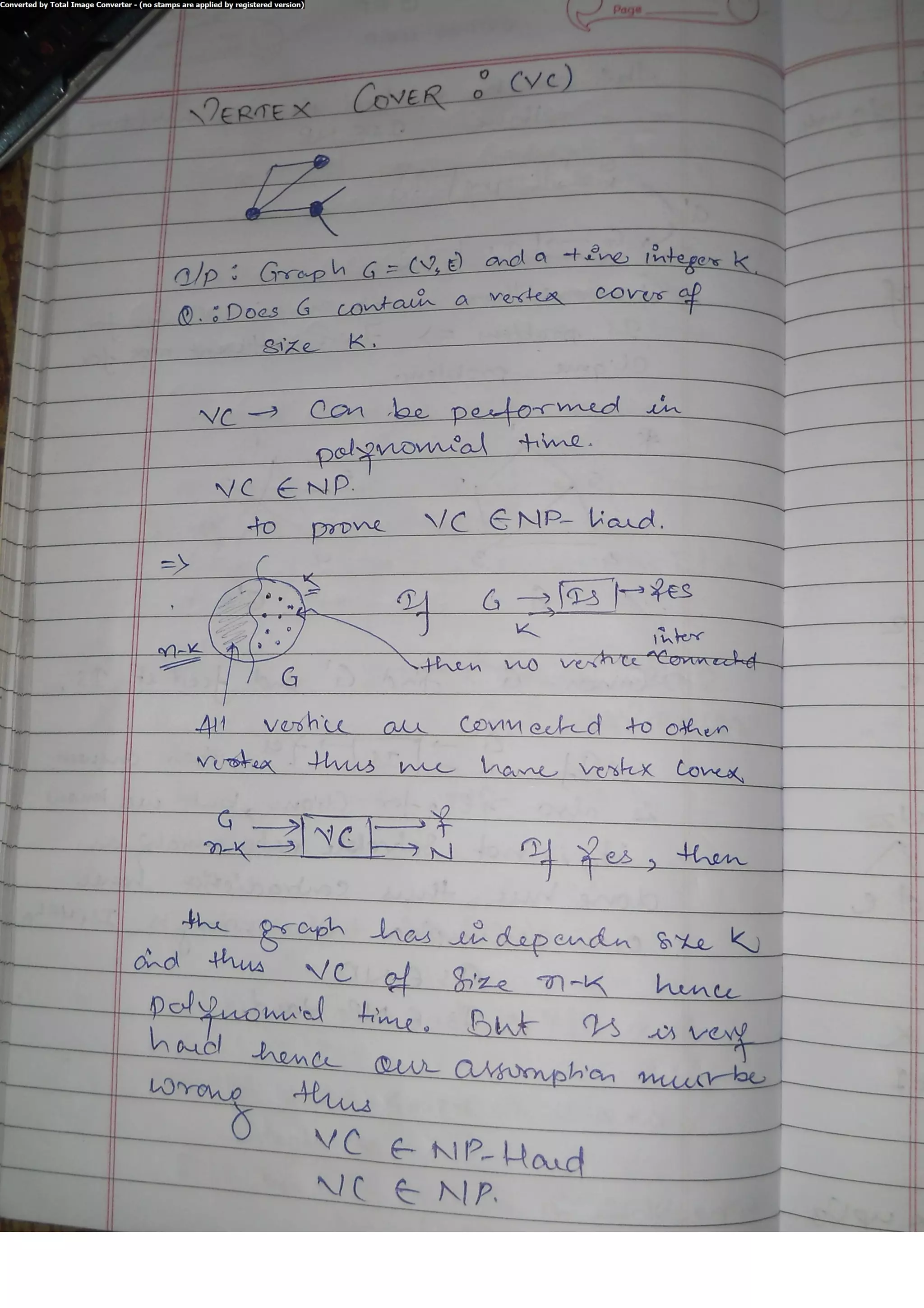 Algorithm Analysis and Design Class Notes