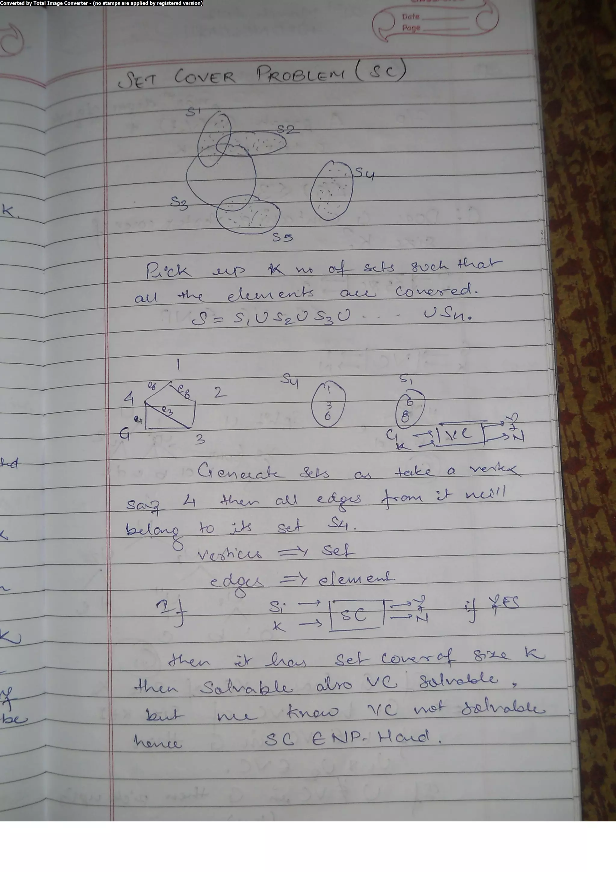 Algorithm Analysis and Design Class Notes