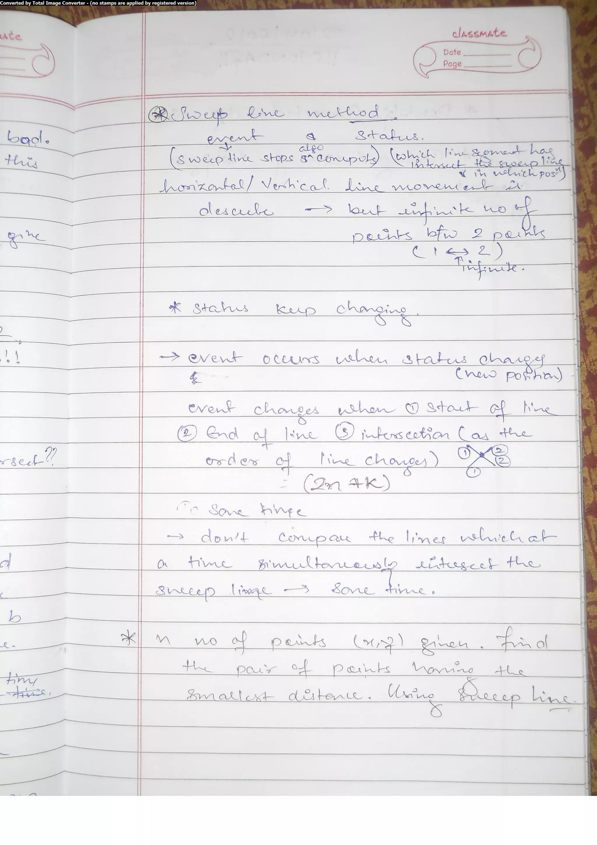 Algorithm Analysis and Design Class Notes