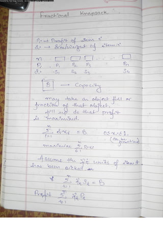 Algorithm Analysis and Design Class Notes