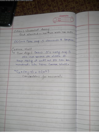 Algorithm Analysis and Design Class Notes