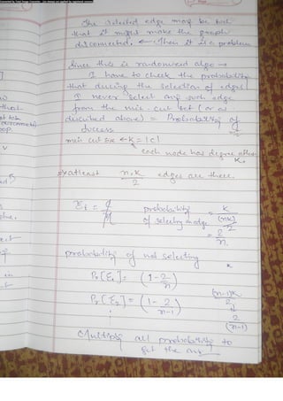 Algorithm Analysis and Design Class Notes