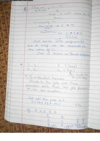 Algorithm Analysis and Design Class Notes