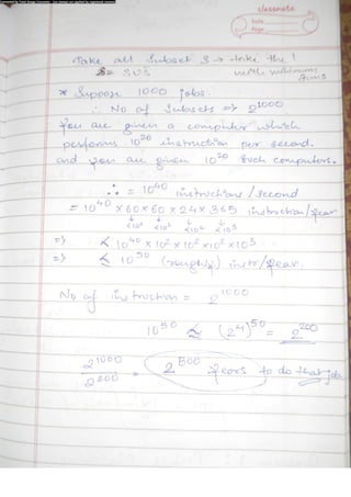 Algorithm Analysis and Design Class Notes