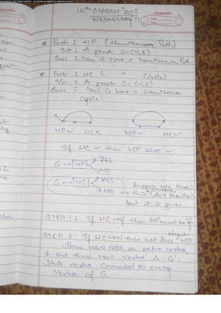 Algorithm Analysis and Design Class Notes