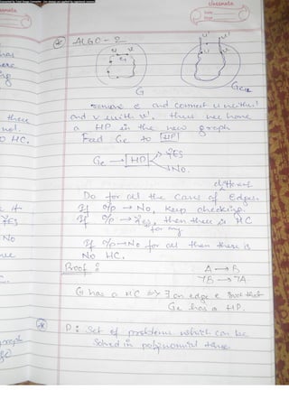 Algorithm Analysis and Design Class Notes
