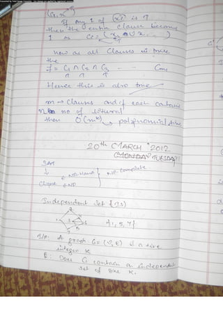 Algorithm Analysis and Design Class Notes