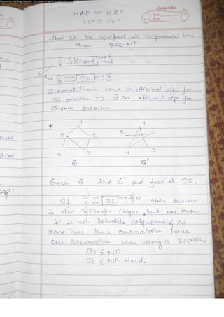 Algorithm Analysis and Design Class Notes