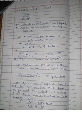 Algorithm Analysis and Design Class Notes