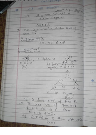 Algorithm Analysis and Design Class Notes