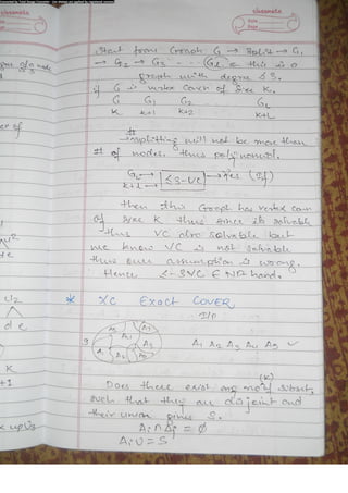 Algorithm Analysis and Design Class Notes