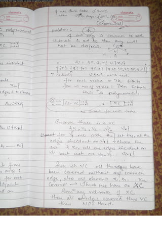 Algorithm Analysis and Design Class Notes